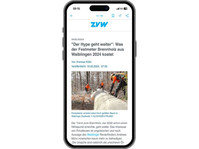 ZVW News App: Artikelansicht