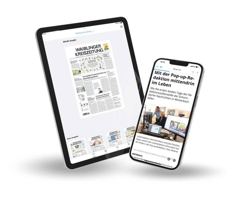 ePaper App auf dem Tablet und Smartphone