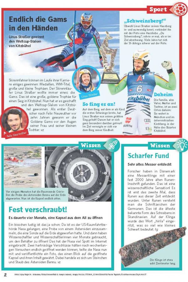 Beispielseite Kinderzeitung