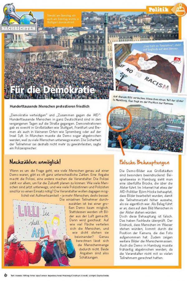 Beispielseite Kinderzeitung