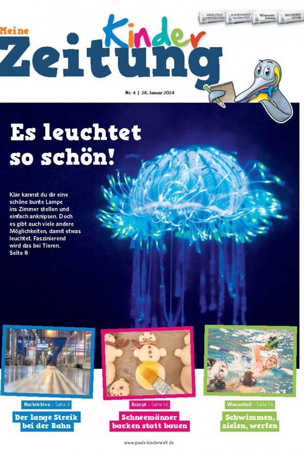 Beispielseite Kinderzeitung Coverbild